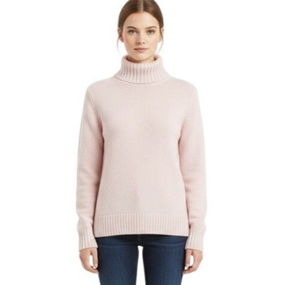 Philosophy Republic Clothing Sweater Womens Medium Pink Turtleneck Knit Pullover